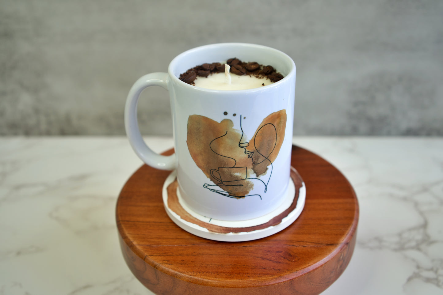 French Vanilla Latte Candle in a Mug