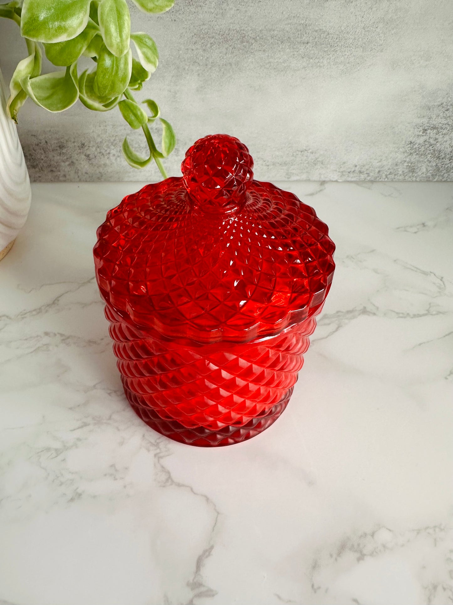 Vintage Style Glass Jar Candle