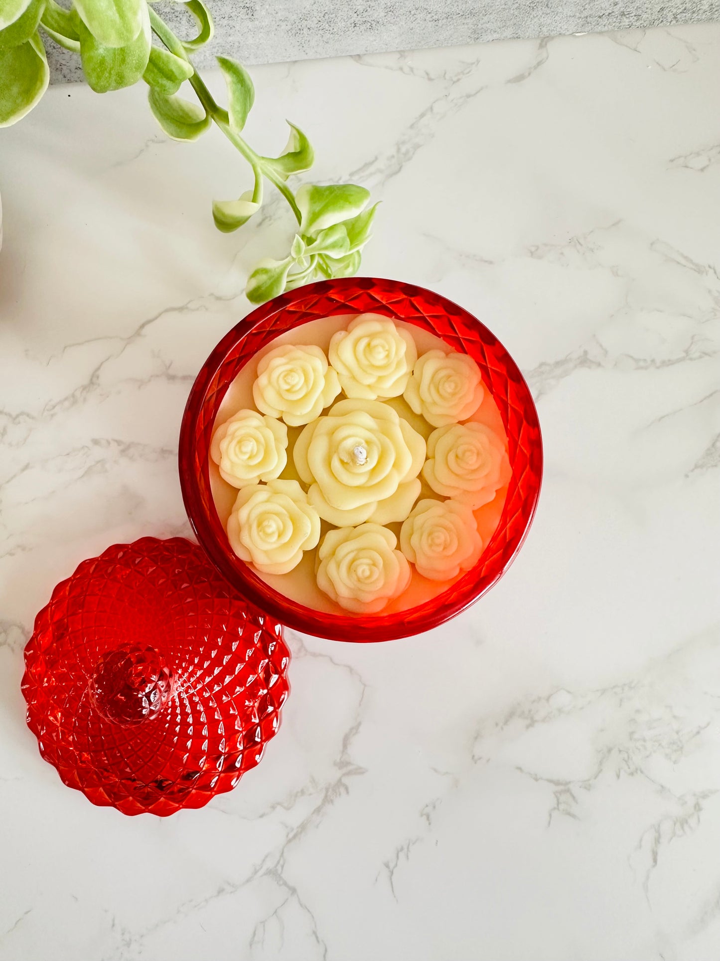 Vintage Style Glass Jar Candle