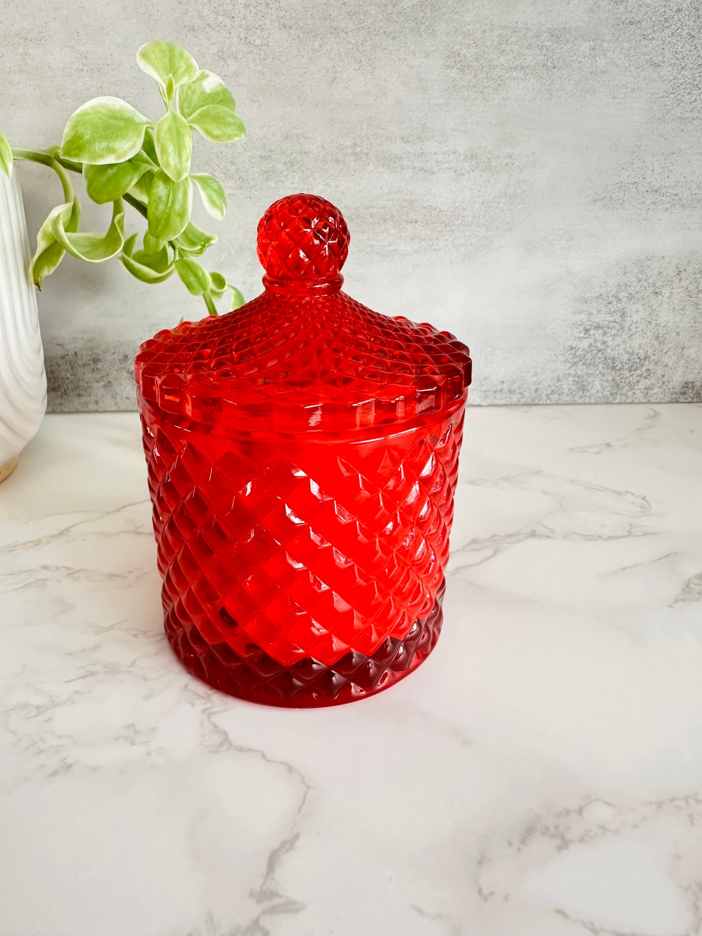 Vintage Style Glass Jar Candle