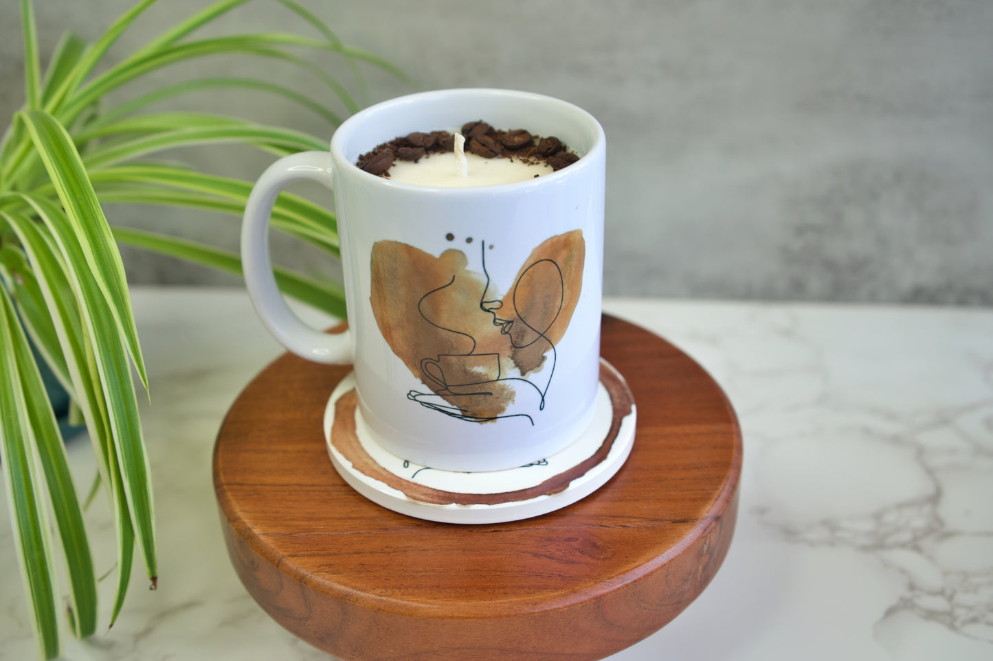 French Vanilla Latte Candle in a Mug