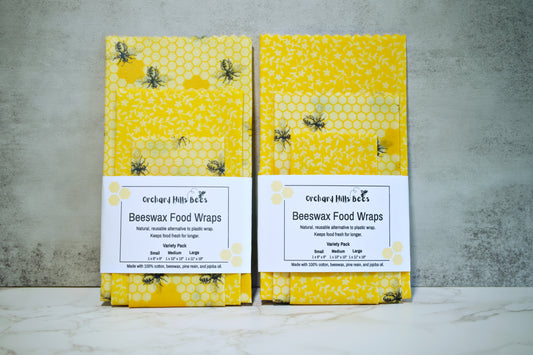 Beeswax Food Wraps - 3 Pack