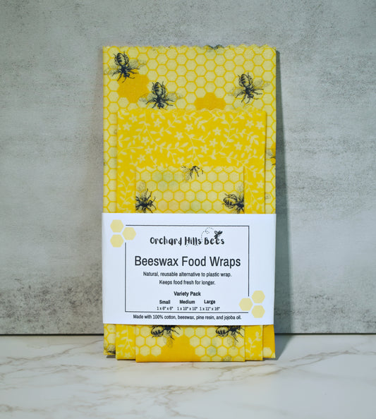 Beeswax Food Wraps - 3 Pack
